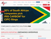 Tablet Screenshot of irisbusiness.com